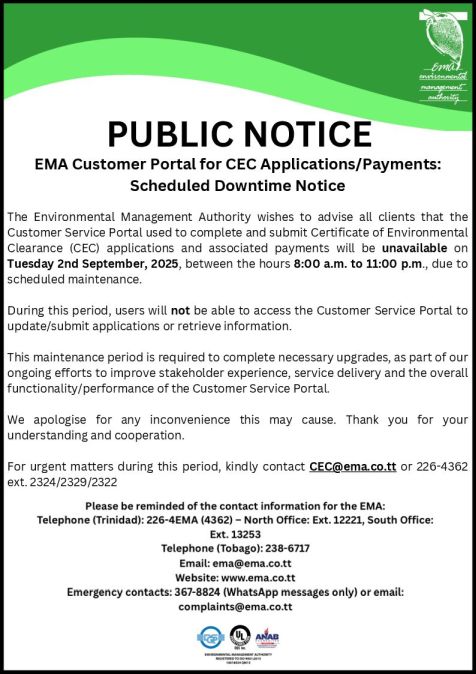 CEC Portal scheduled 2